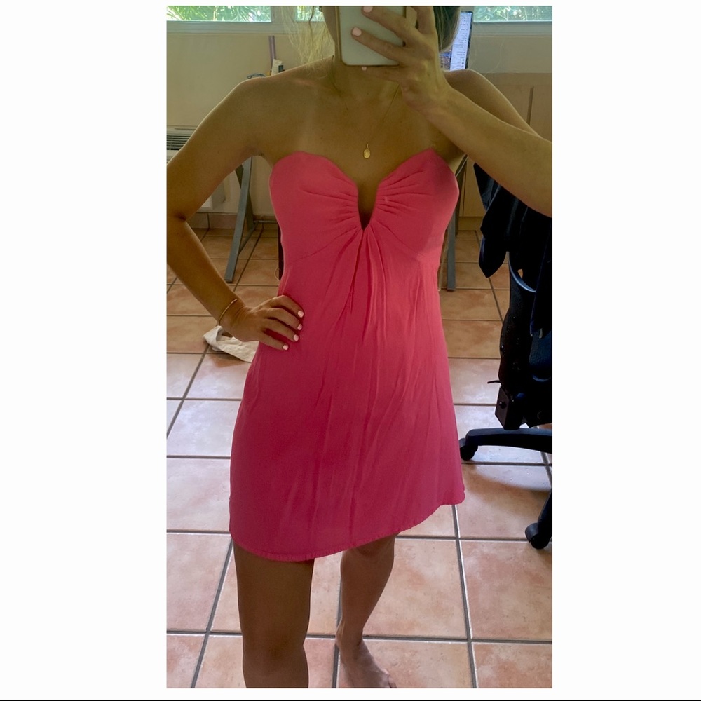 DO+BE Pink babydoll dresss with heart bustier